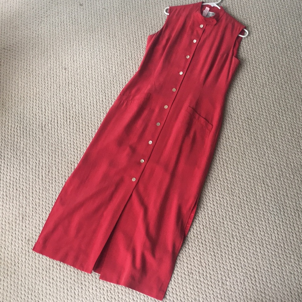 Barry Brocken silk maxi dress